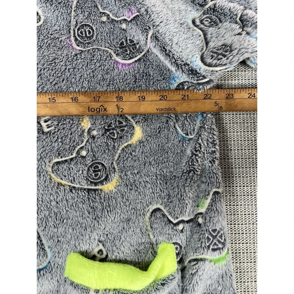Glow in the Dark Game Controller Blanket Hoodies for Kids 6-10 Years